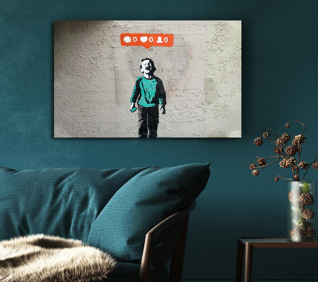  A Canvas Print of Banksy Trendy Storm Trooper Canvas Print