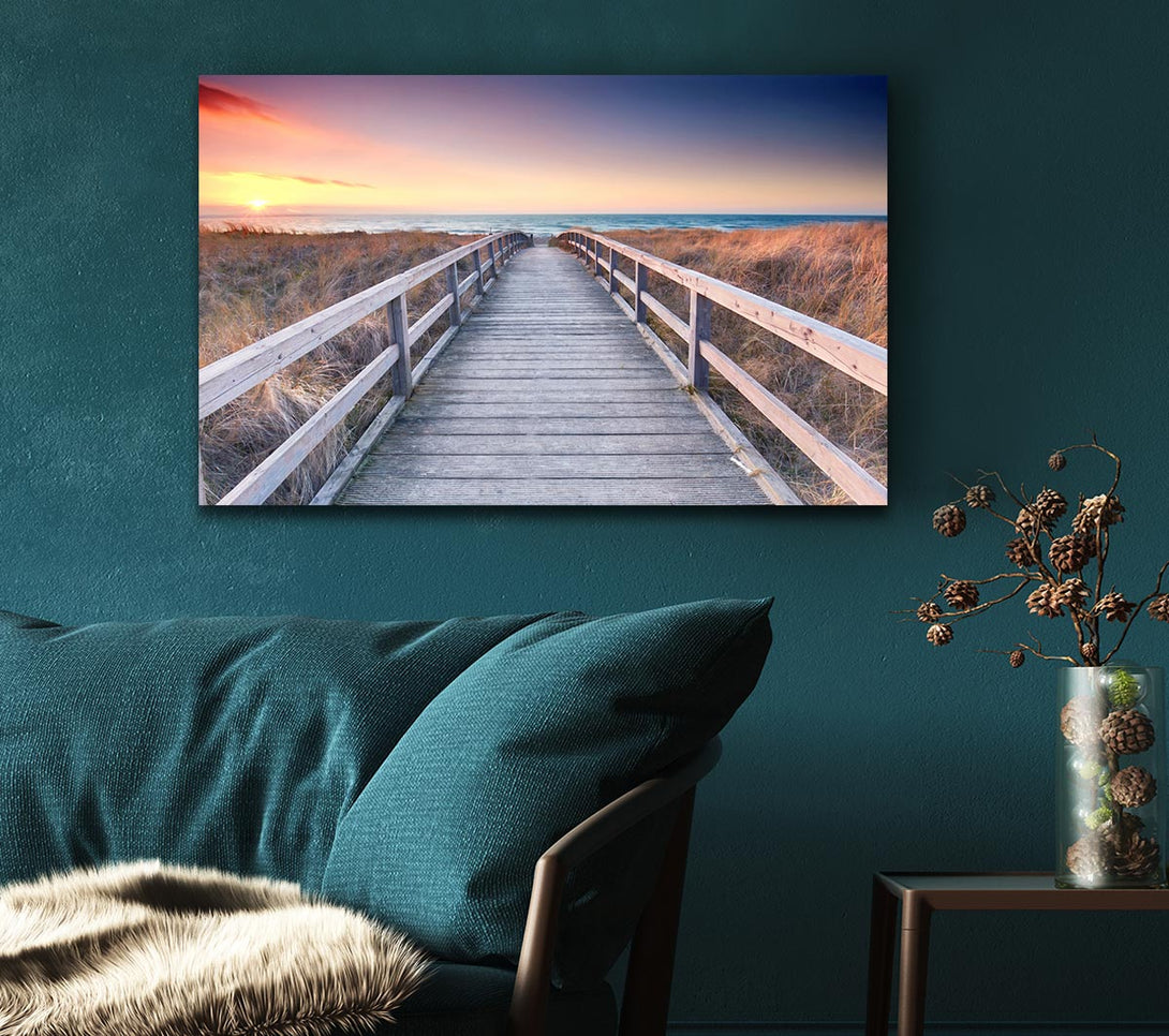  A Canvas Print of Brige to the coast Canvas Art
