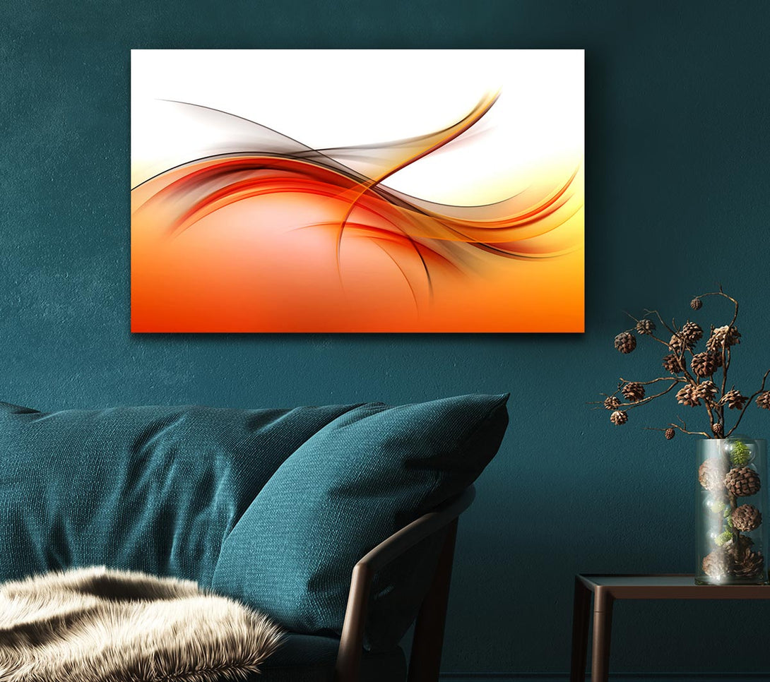  A Canvas Print of Fire abstract swirls Canvas Wall Art