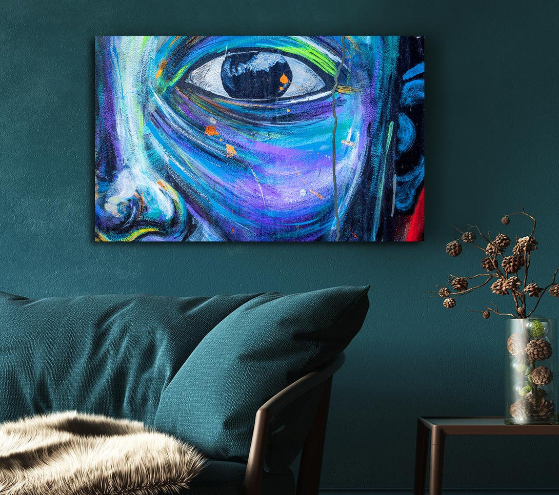  A Canvas Print of Eye And Face Canvas Art