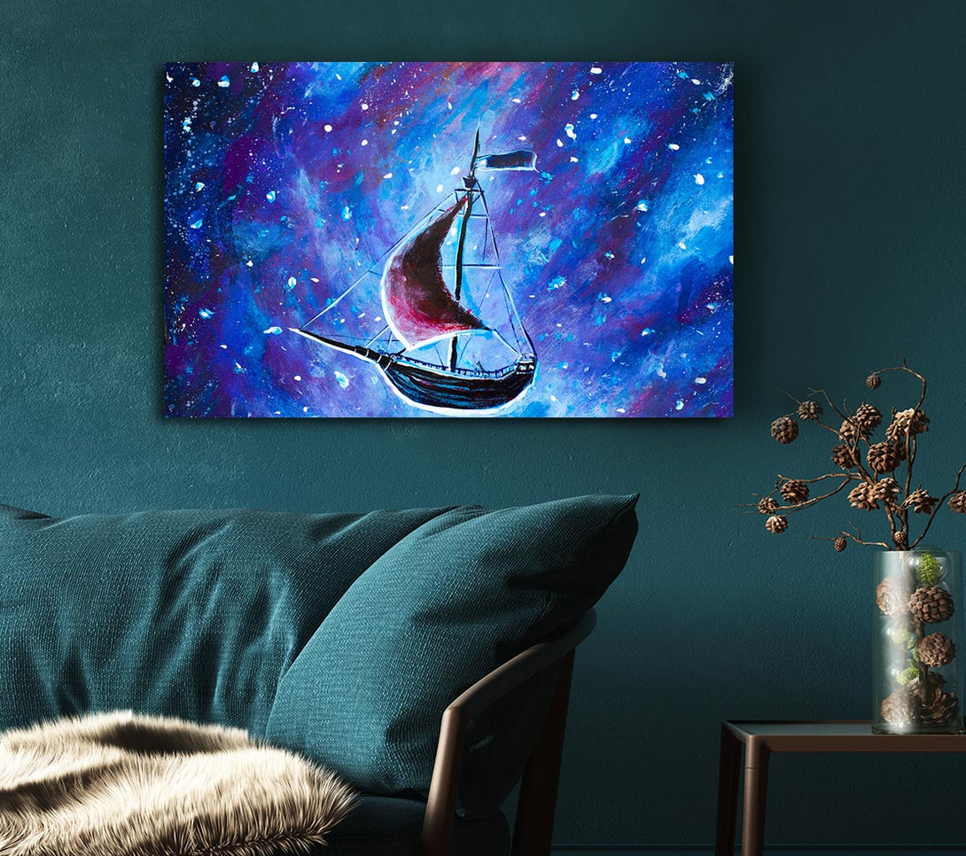  A Canvas Print of The Ship In Space Canvas Art
