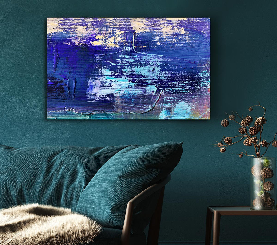  A Canvas Print of Acrylic Art Paint Textures Canvas Art