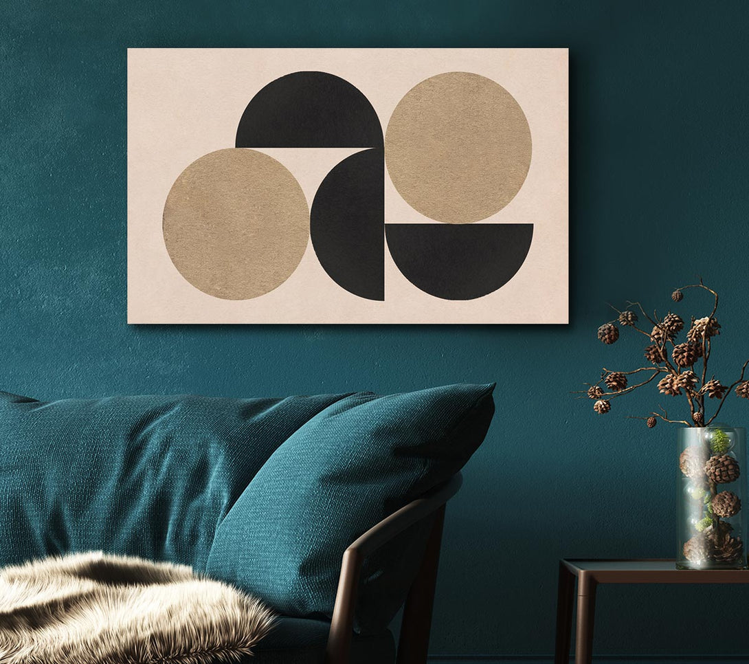  A Canvas Print of Semi Circle Simplicity Canvas Art