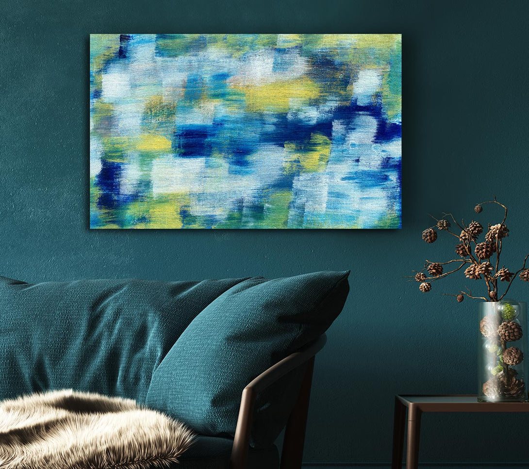 A Canvas Print of Smudges Of Colour Canvas Wall Art