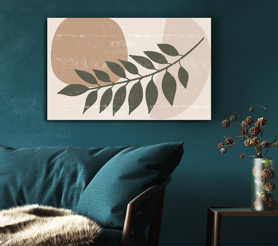  A Canvas Print of Leaf Of Modern Art Canvas Print