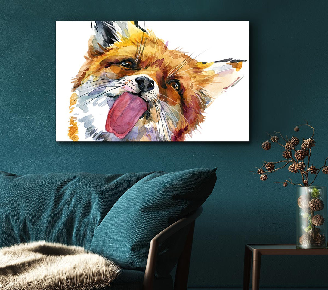  A Canvas Print of Fox Lick Canvas Wall Art