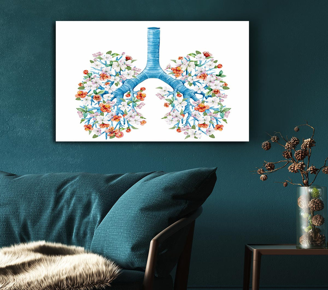  A Canvas Print of Tree Blossom Lungs Canvas Wall Art
