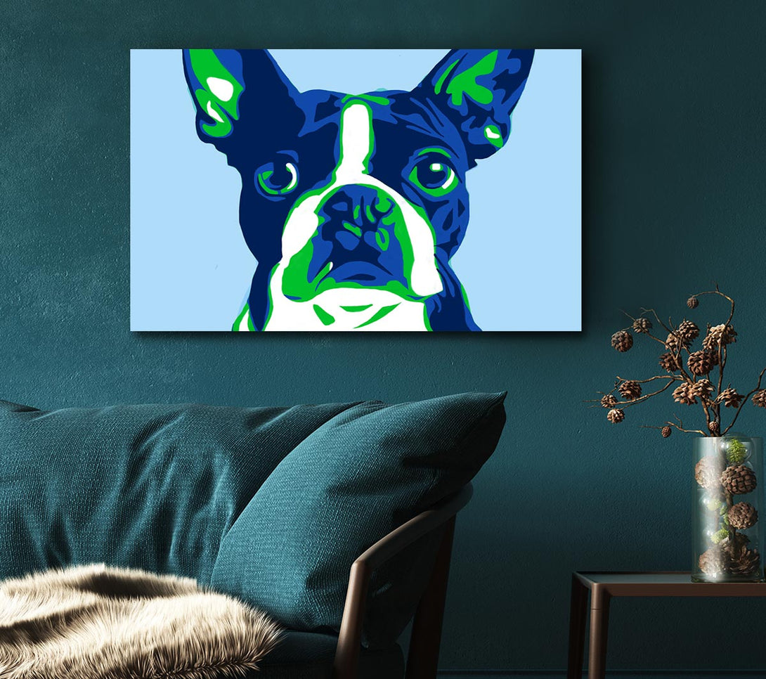  A Canvas Print of The French Bulldog Pop Art Canvas Print