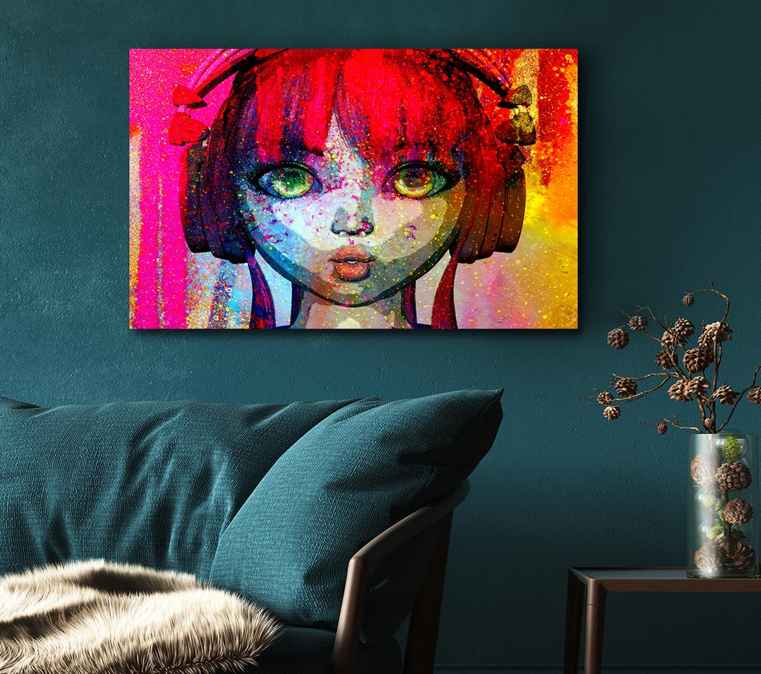  A Canvas Print of Dj Urban Woman Canvas Wall Art