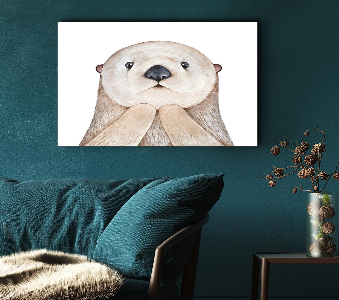  A Canvas Print of Otter Day What Canvas Wall Art
