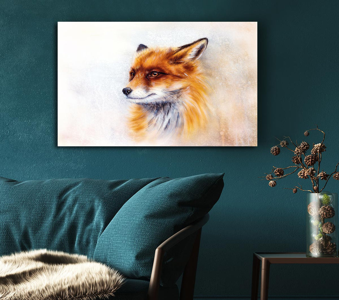  A Canvas Print of Fox Head Beauty Canvas Wall Art