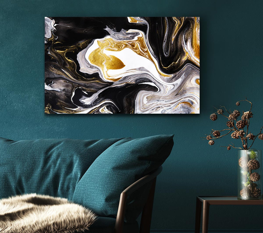  A Canvas Print of Liquid Coffee Canvas Print