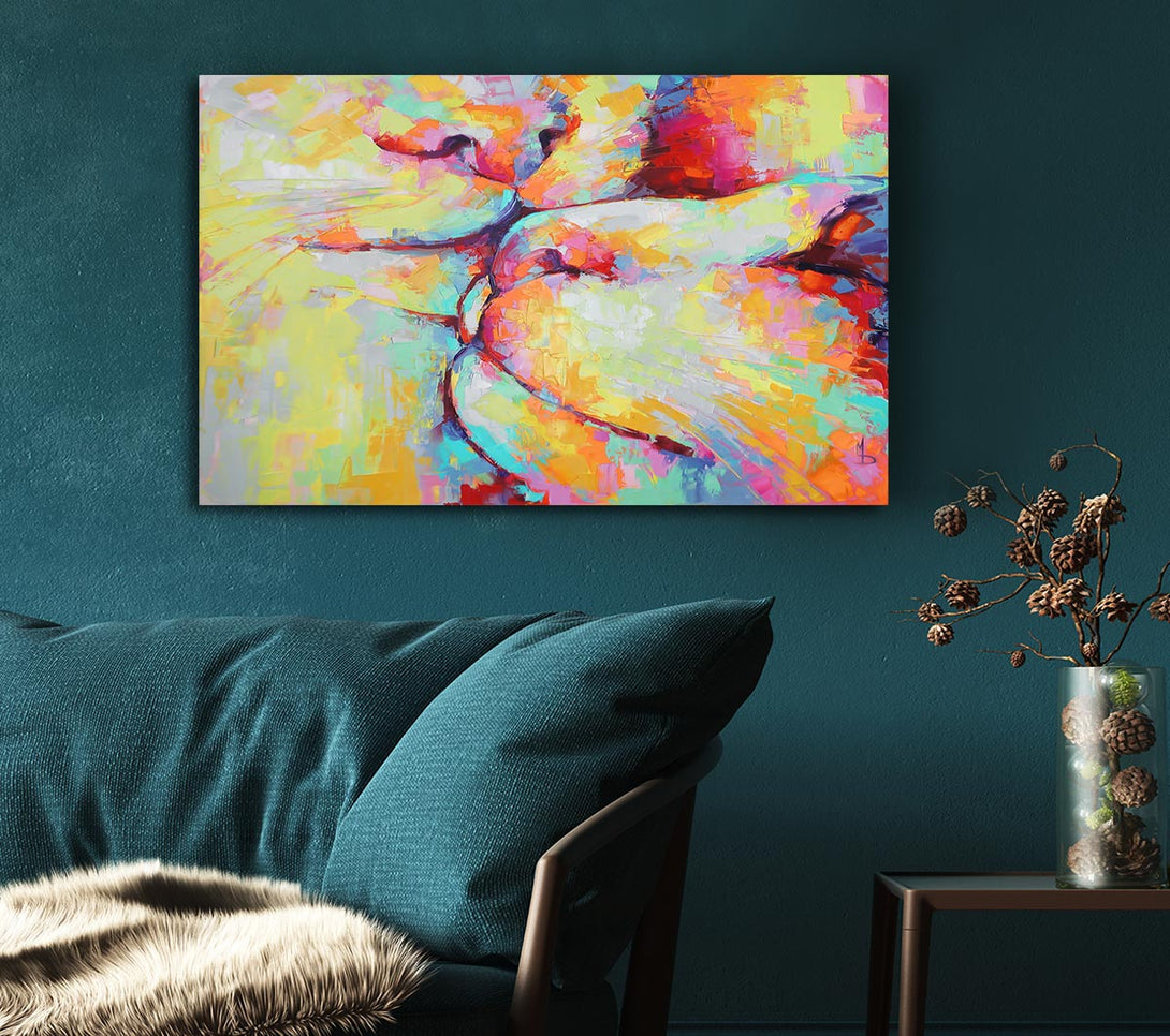 A Canvas Print of Kitten Kiss Canvas Art