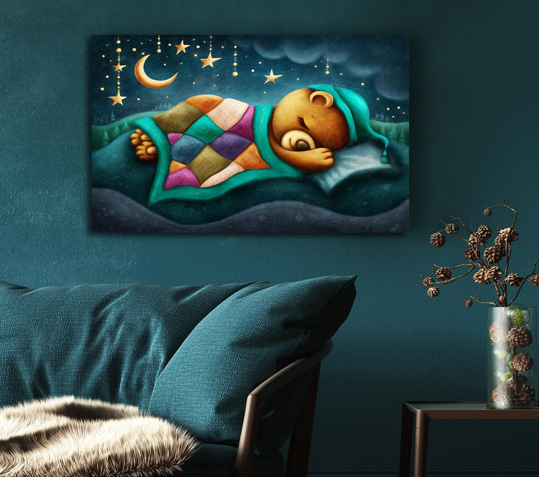  A Canvas Print of The Bear Slumber Canvas Print