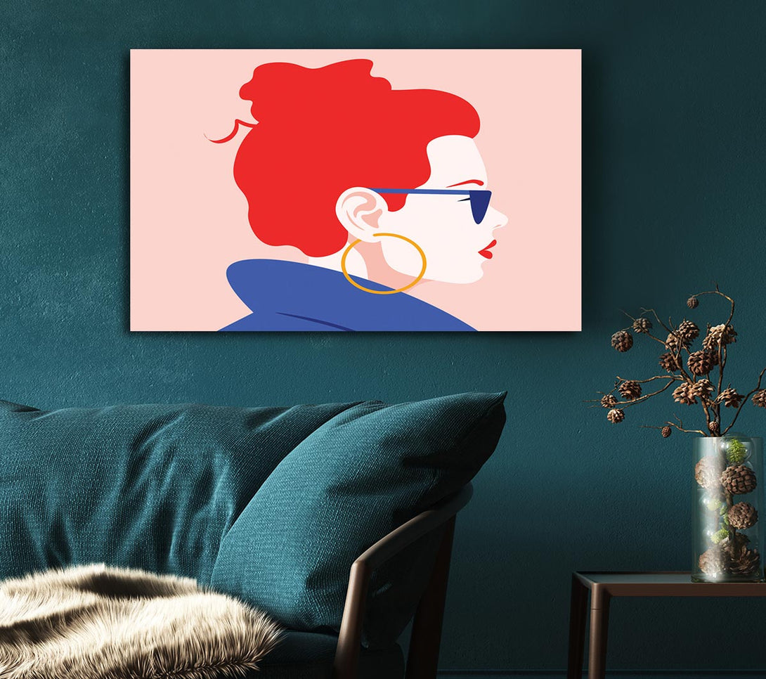  A Canvas Print of The Woman Fashion Canvas Print
