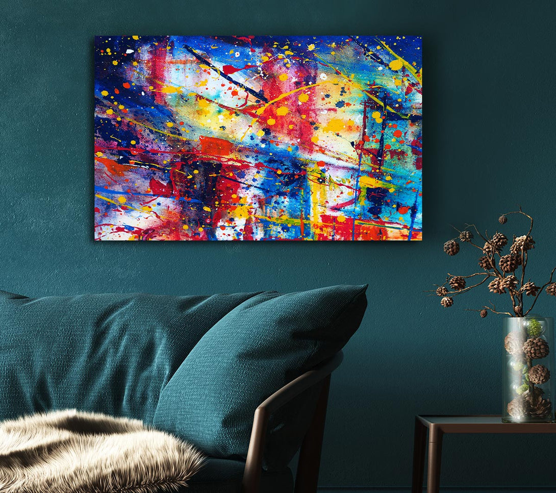  A Canvas Print of The Splatter Of The Bridge Canvas Print
