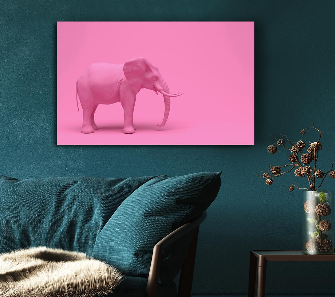  A Canvas Print of The Pink Elephant Canvas Art