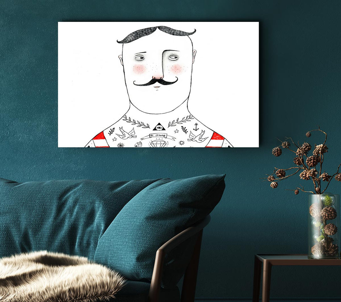  A Canvas Print of French Tattoo Canvas Print