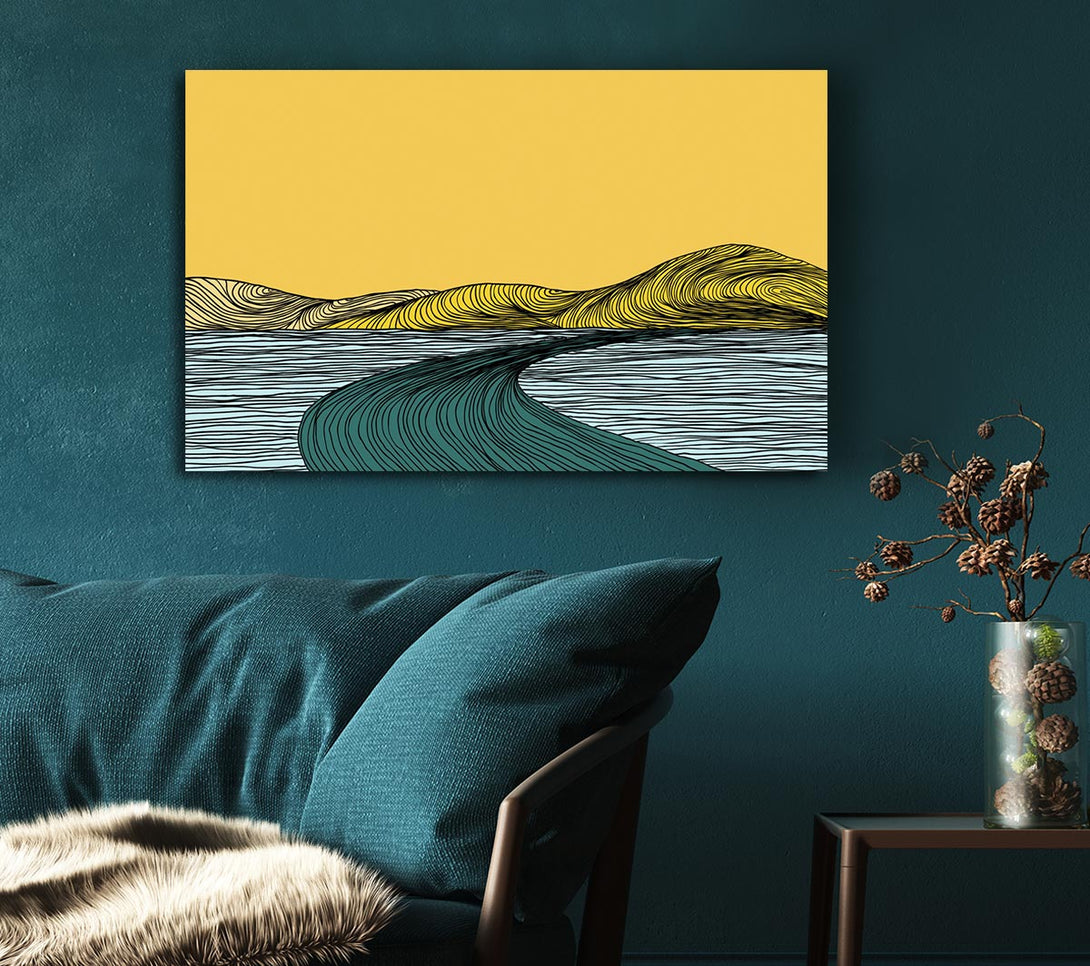  A Canvas Print of The Abstract Road Canvas Art