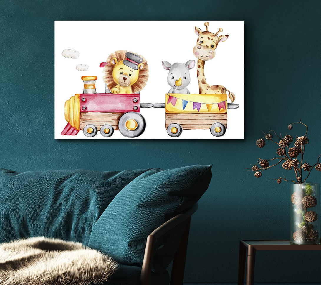  A Canvas Print of The Animal Train Canvas Art