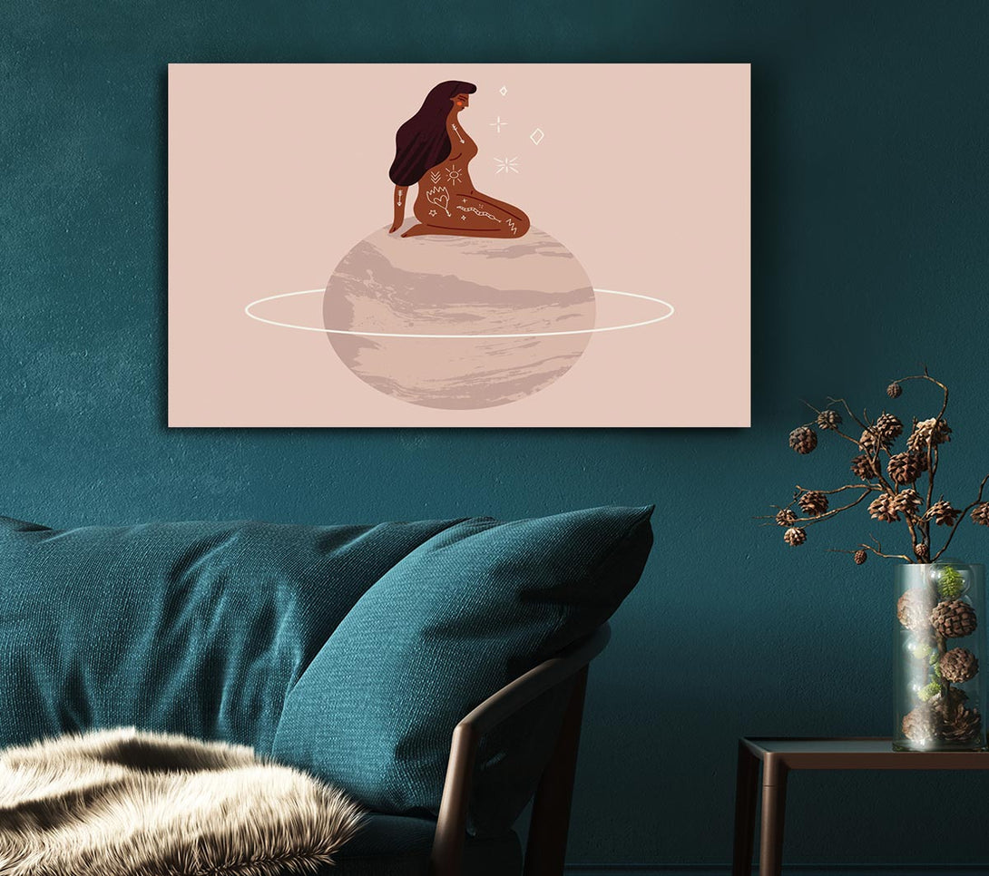  A Canvas Print of The Woman Planet Canvas Print