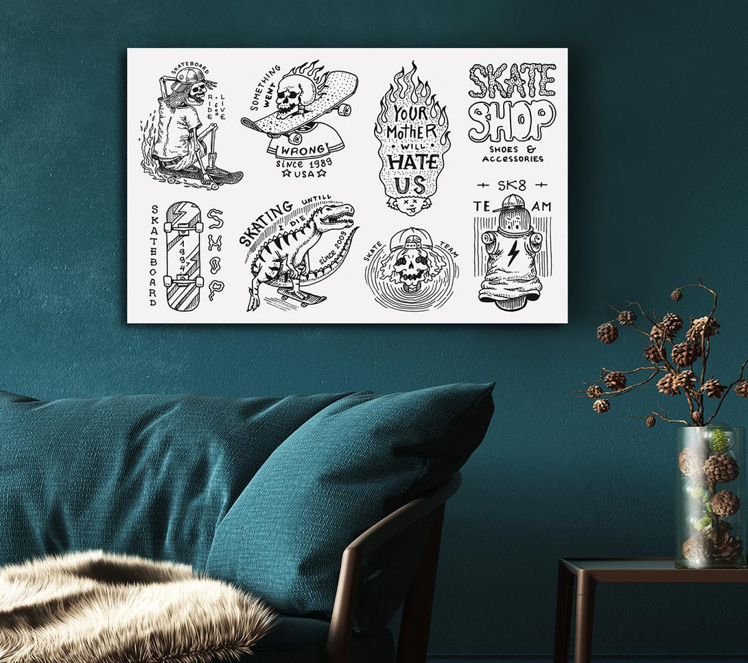  A Canvas Print of The Skate Shop Canvas Print