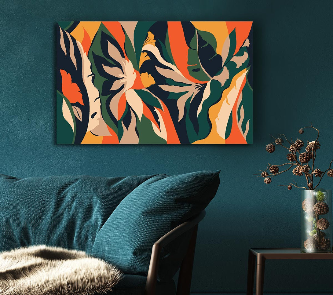  A Canvas Print of The Flow Of Striped Verge Canvas Print
