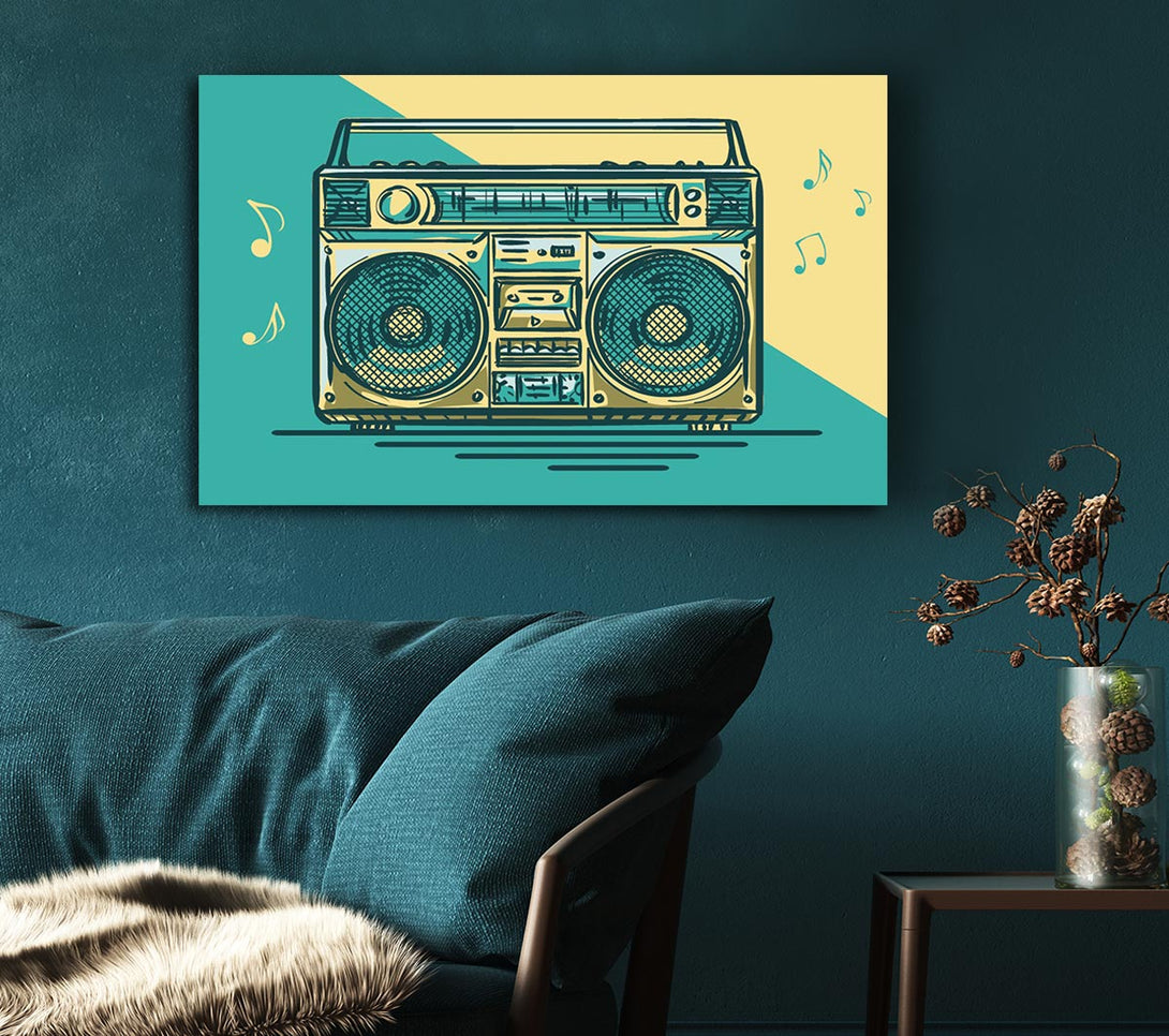  A Canvas Print of Boombox Music Maker Canvas Print
