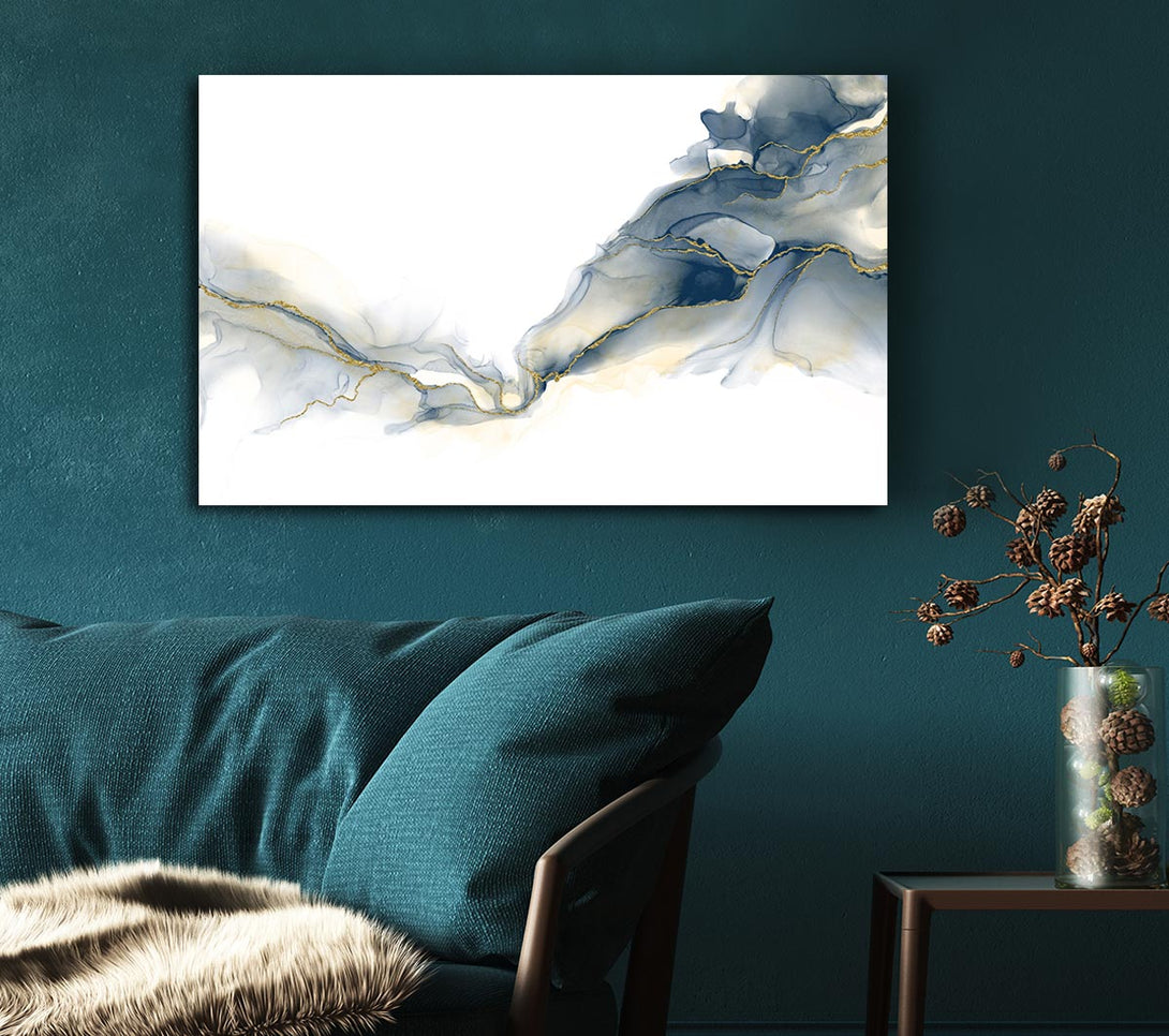 A Canvas Print of Grey Glitter Smoke Canvas Art