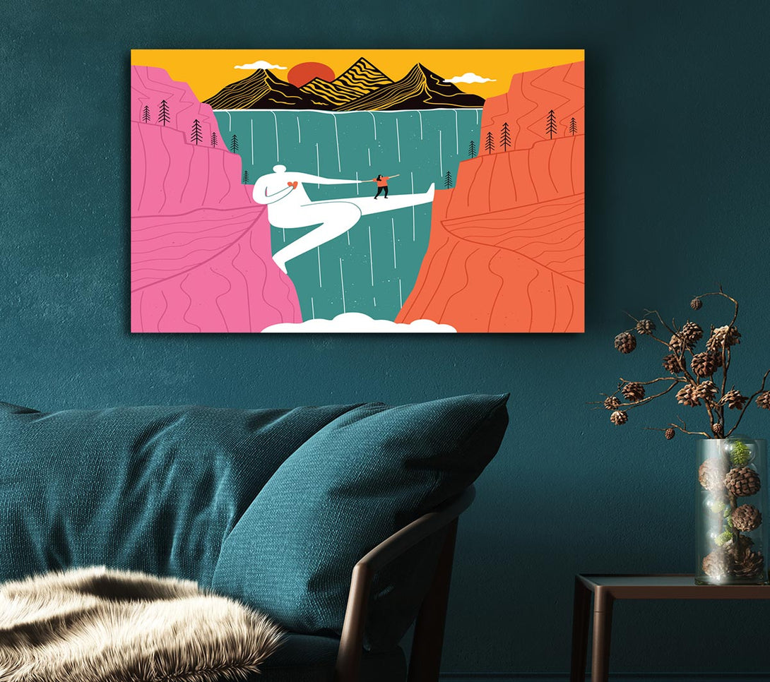  A Canvas Print of The Man Bridge Canvas Print