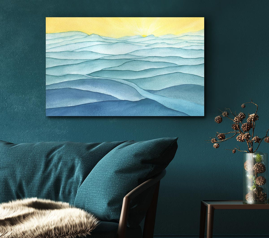  A Canvas Print of The Gentle Ripple Waves Canvas Wall Art