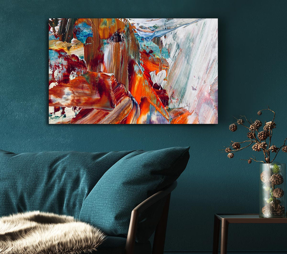  A Canvas Print of The Swipes Of The Paint Brush Canvas Wall Art