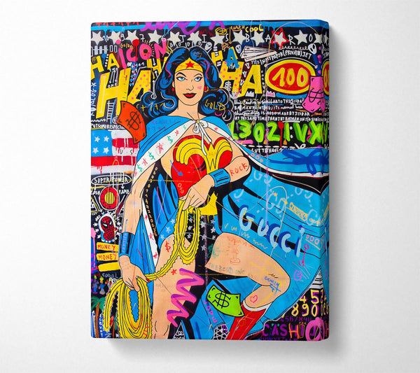  A Canvas Print of Woman Of Wonder Canvas Wall Art