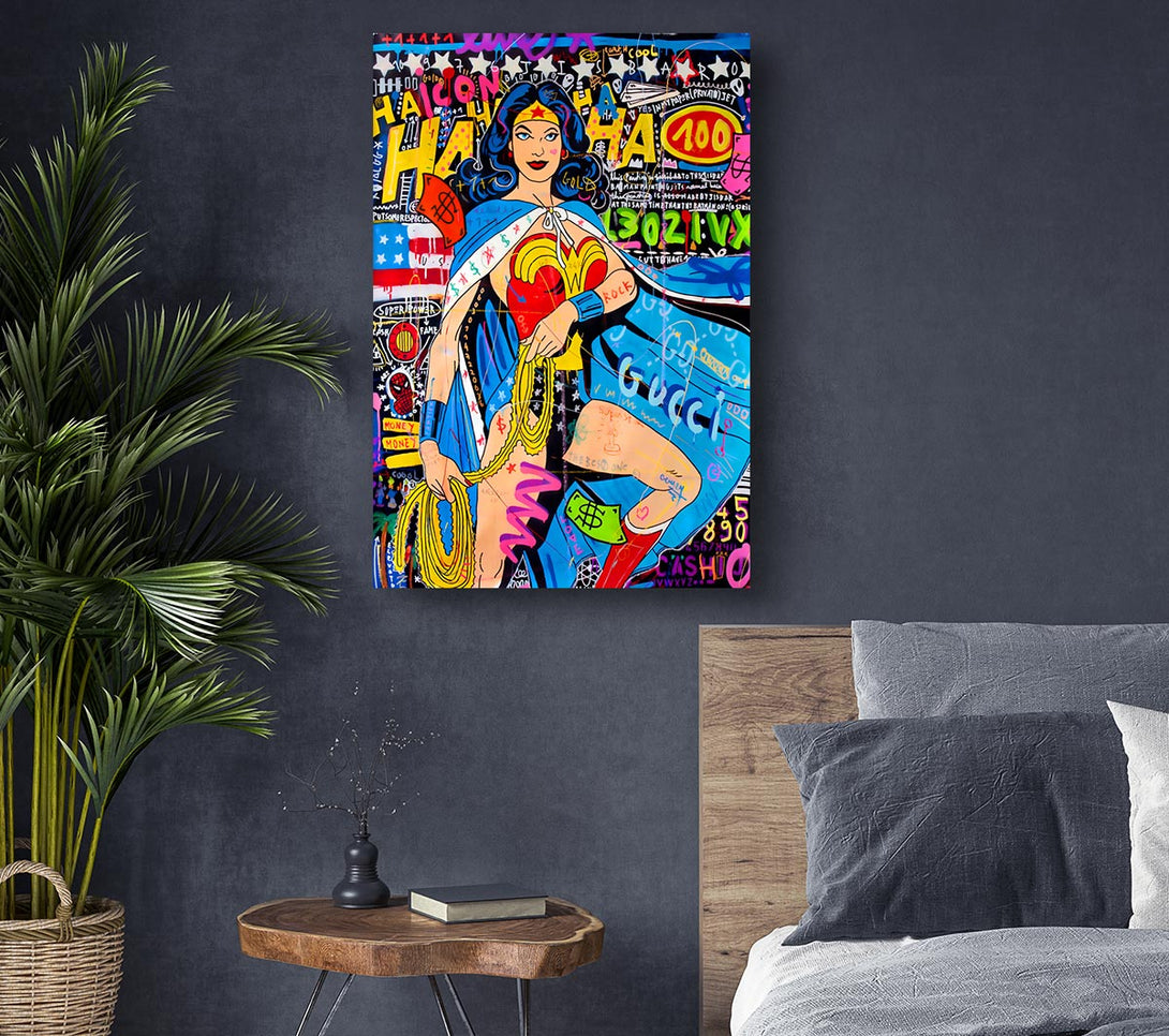  A Canvas Print of Woman Of Wonder Canvas Wall Art