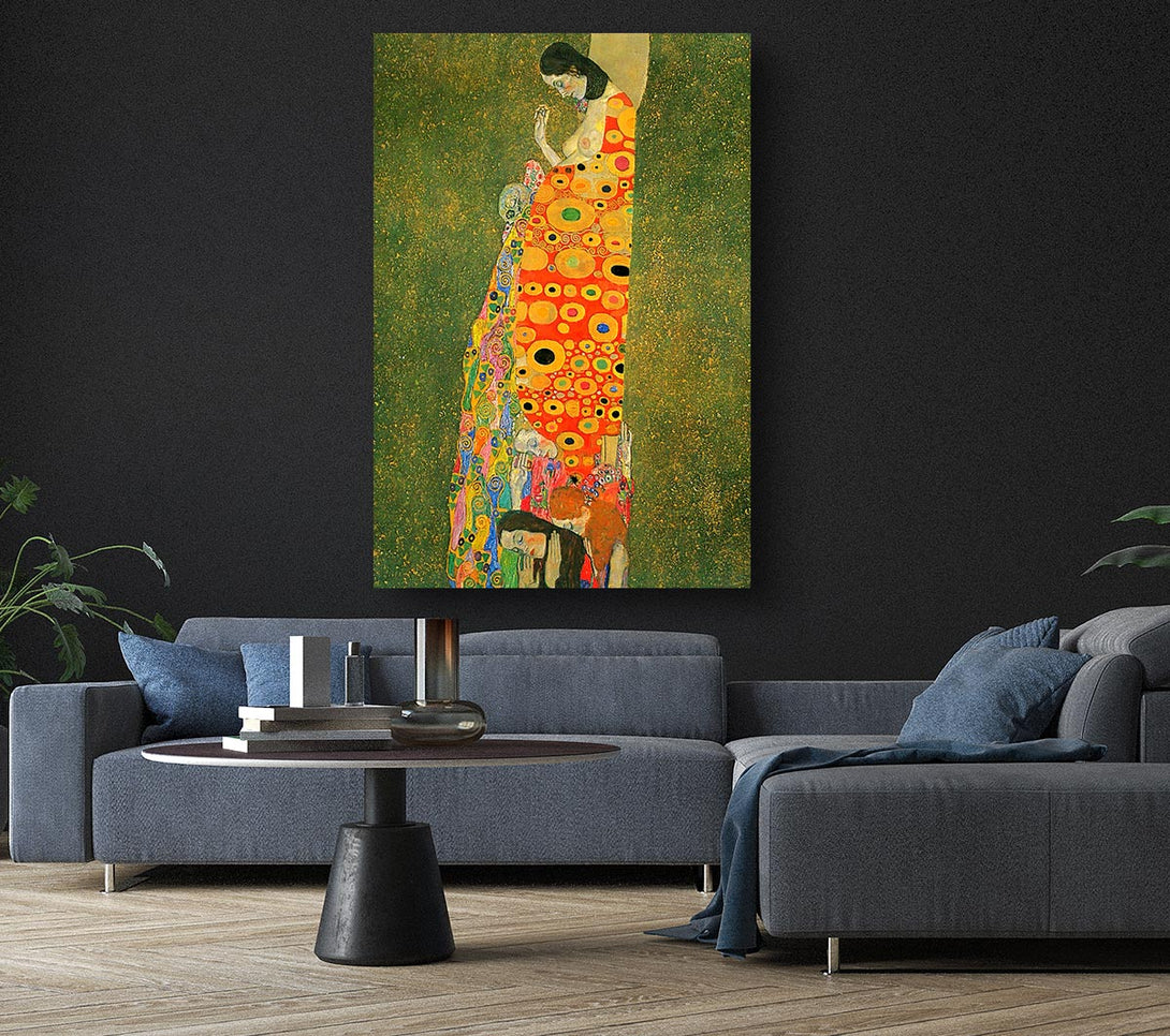  A Canvas Print of Klimt Abandoned Hope Canvas Wall Art