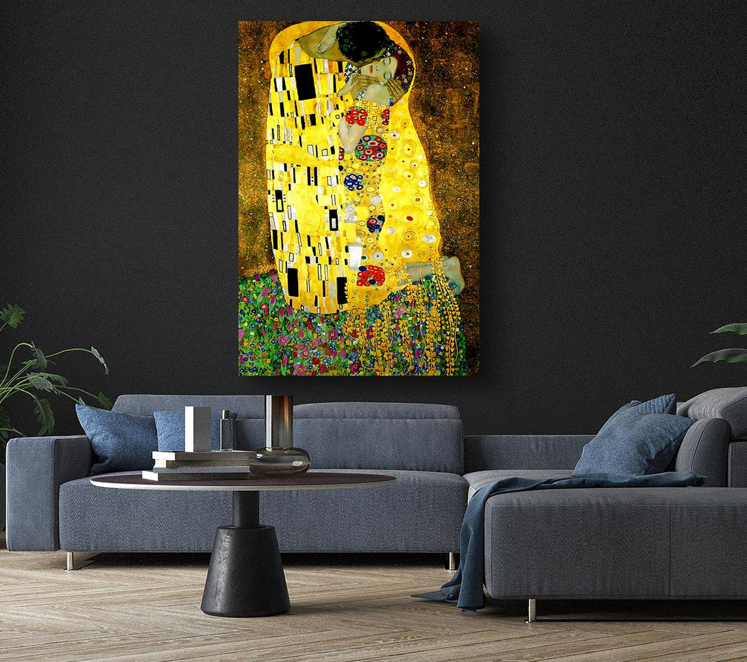  A Canvas Print of Klimt Kiss Canvas Print