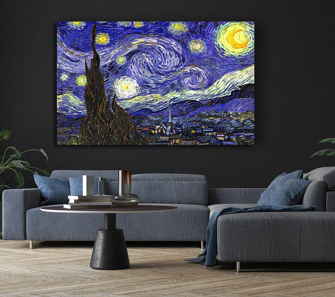  A Canvas Print of Starry Night Canvas Wall Art