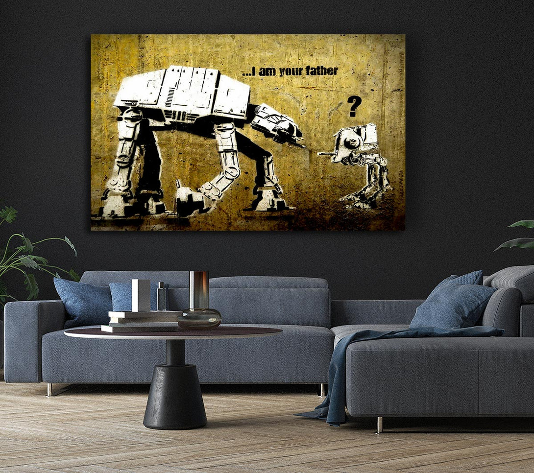  A Canvas Print of Banksy I Am Your Father Canvas Wall Art