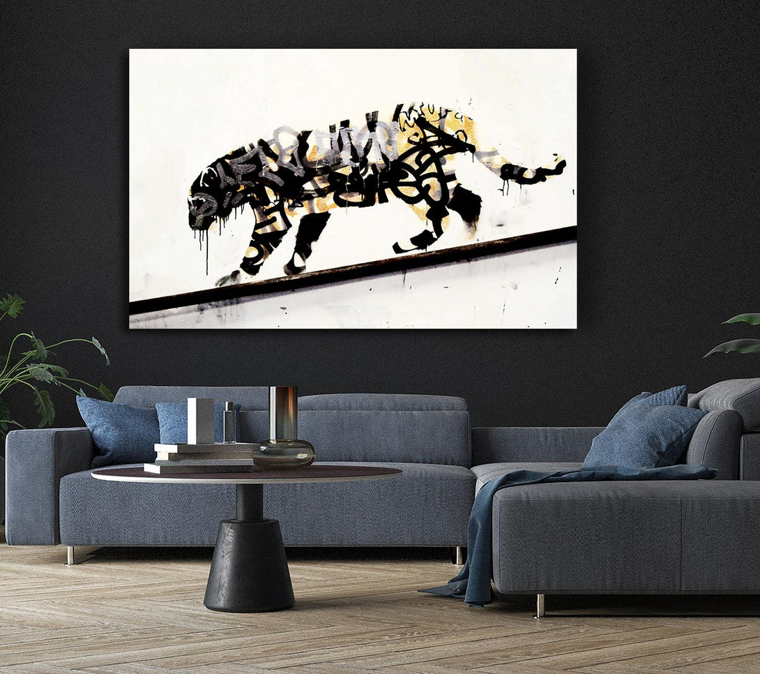  A Canvas Print of Banksy Tiger Canvas Print