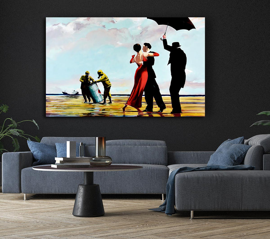  A Canvas Print of Banksy Toxic Waste Dance Canvas Print