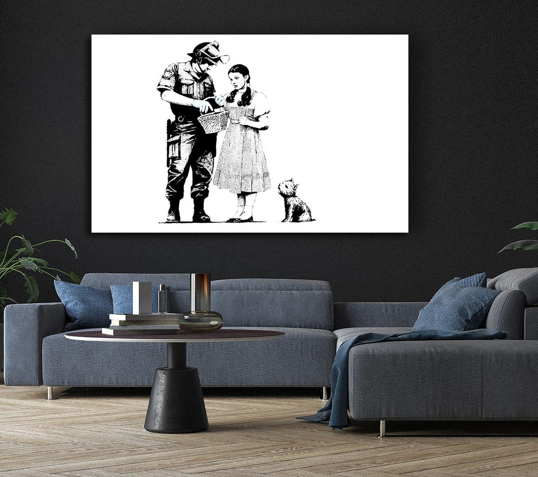  A Canvas Print of Banksy Wizard Of Oz Dorothy Lost Canvas Print