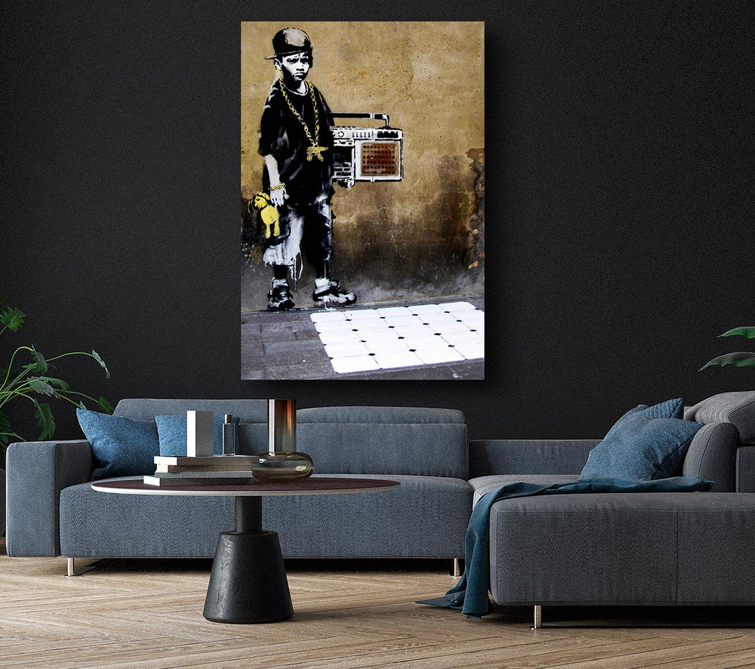  A Canvas Print of Banksy Societys Kids Canvas Print
