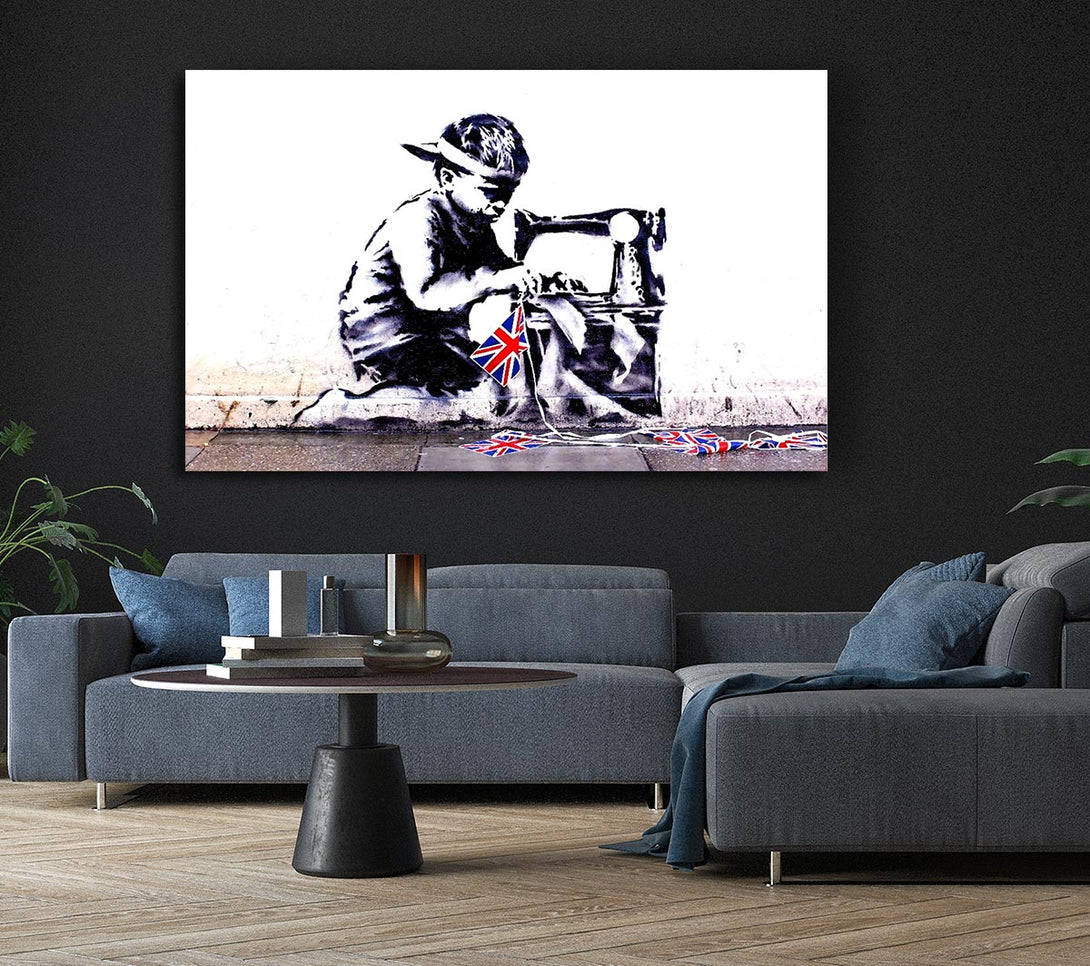  A Canvas Print of Banksy British Empire Canvas Wall Art