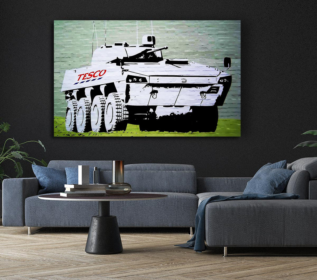  A Canvas Print of Banksy Tesco Army Canvas Wall Art