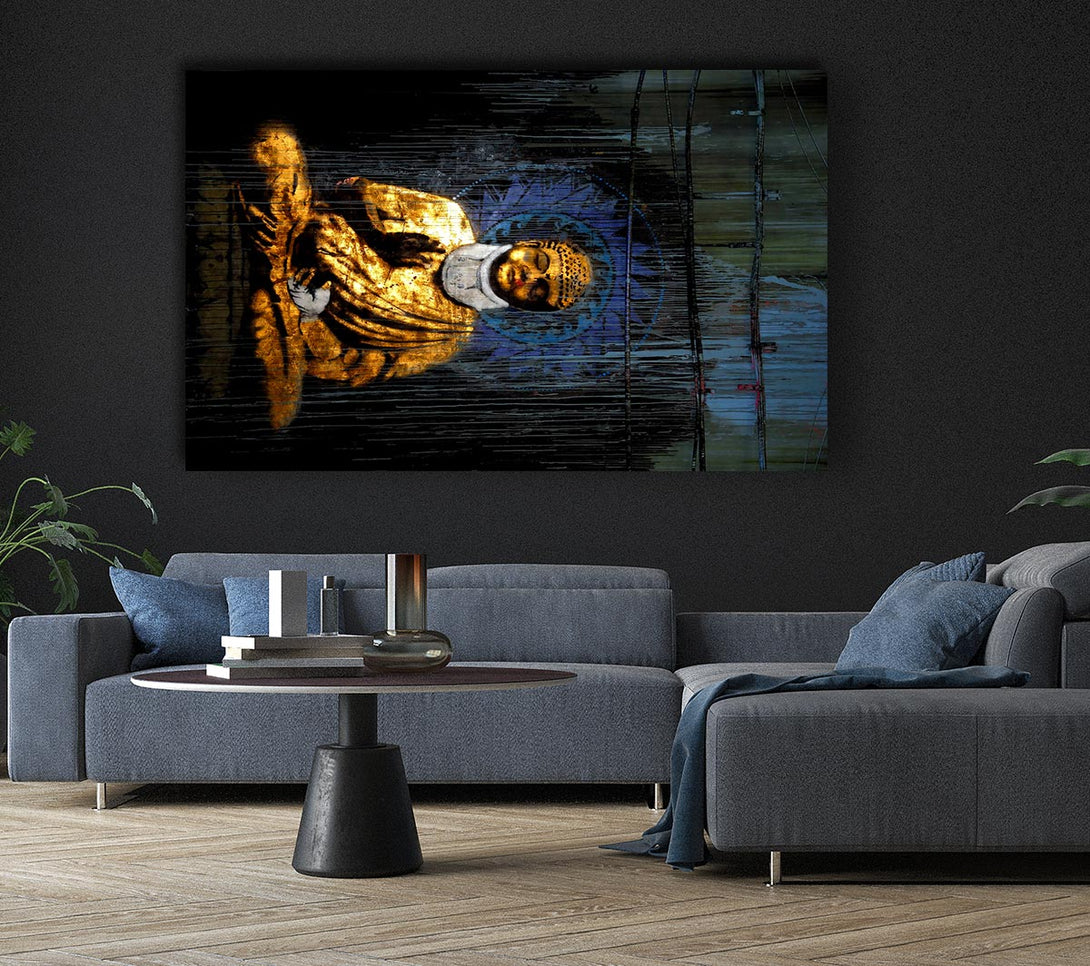  A Canvas Print of Banksy Buddha Canvas Print