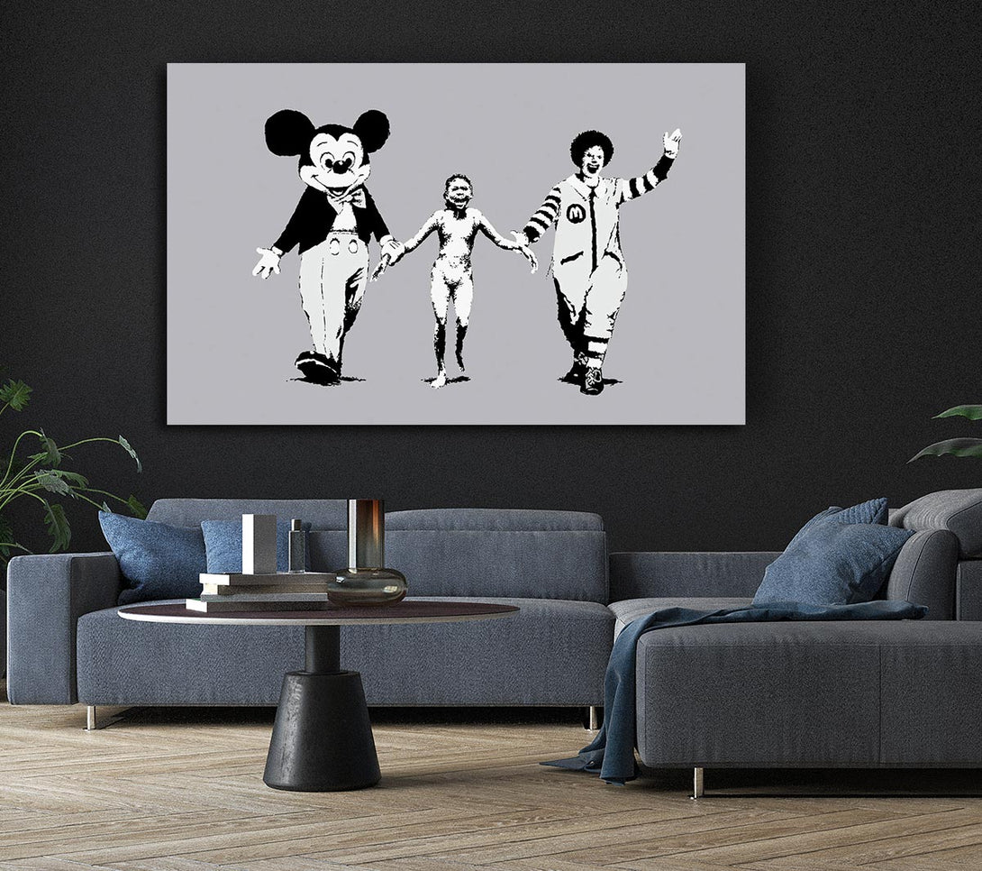  A Canvas Print of Banksy Third World Love Canvas Art