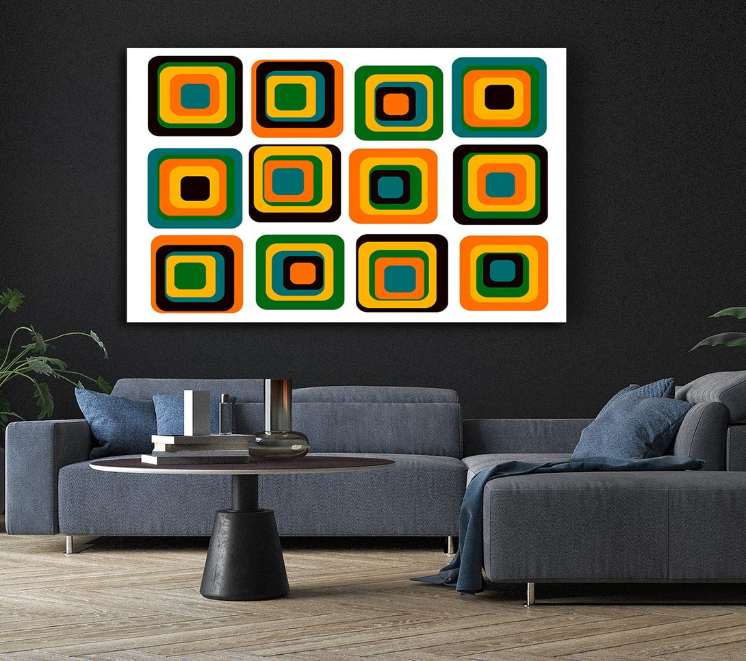  A Canvas Print of Blocks Of Colour Canvas Wall Art