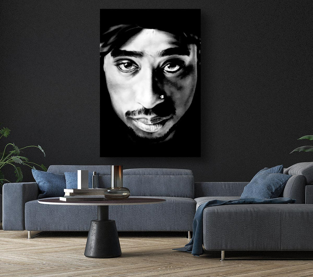  A Canvas Print of Tupac Face Canvas Print