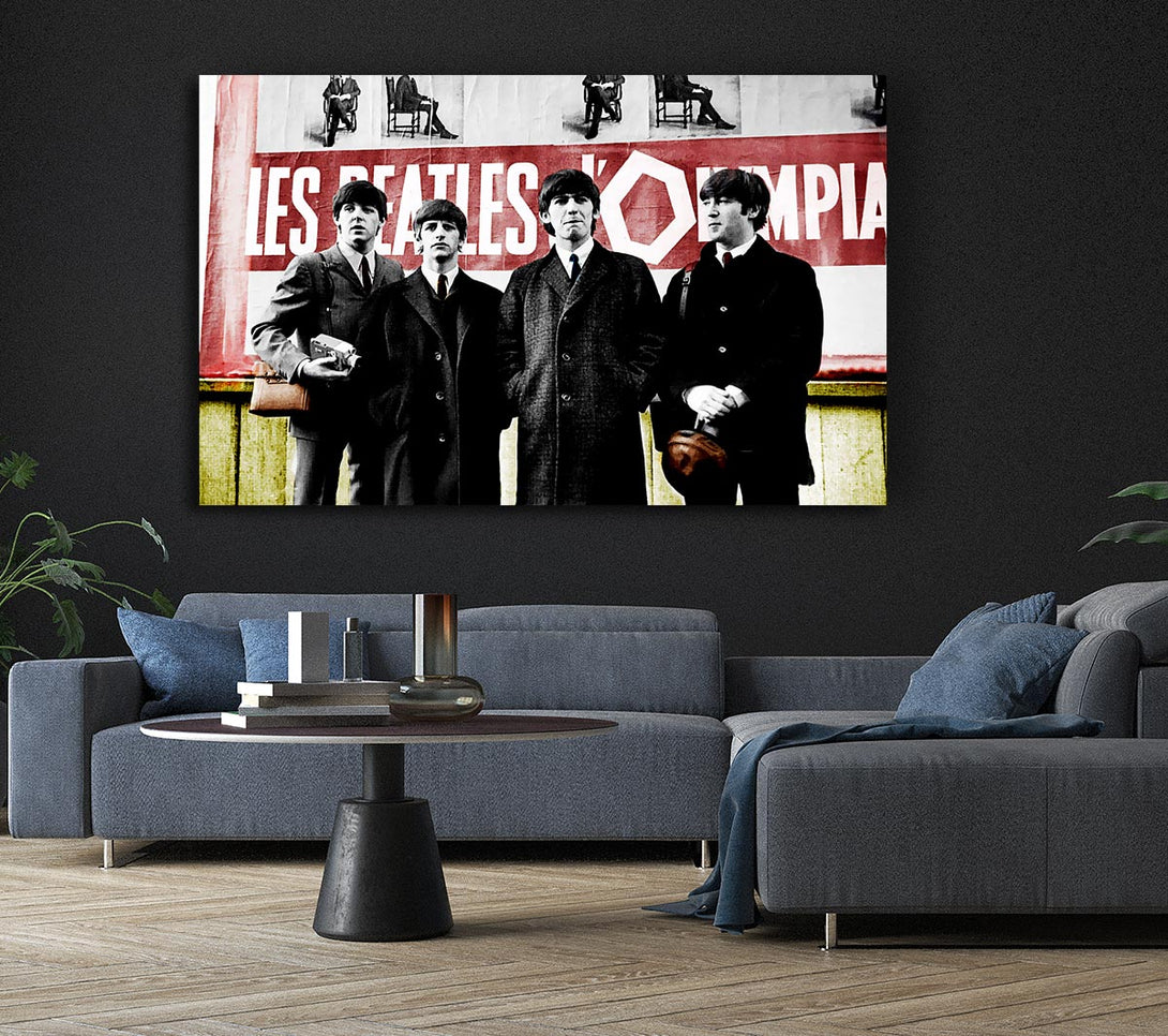  A Canvas Print of The Beatles In Liverpool Canvas Wall Art