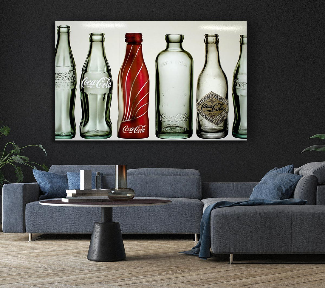  A Canvas Print of Old Coca Cola Bottles Canvas Wall Art